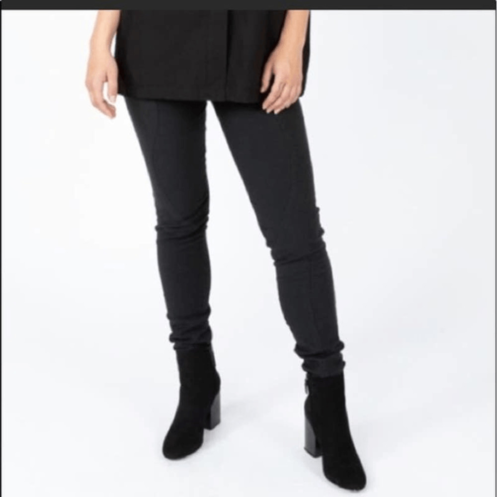 Prairie Underground Nouveau Pant elastic waist black cotton pull on womens xs